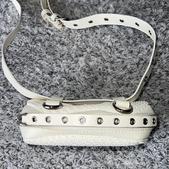 Zara Bags Zara Braided Crossbody Belt Bag White Poshmark